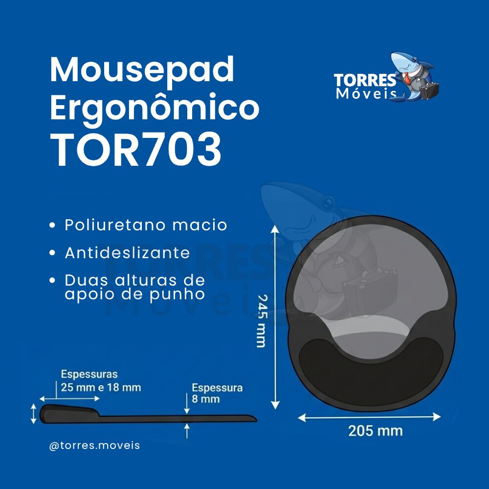 Mousepad Ergonômico Double Level TOR703 - Imagem 3